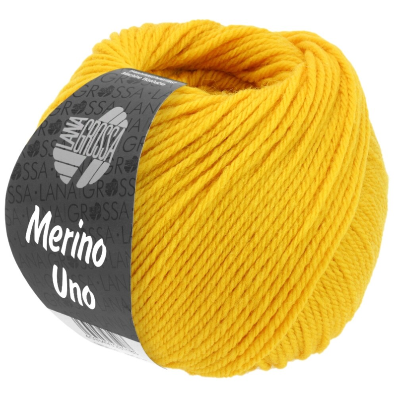 Lana Grossa Merino Uno 44 Æggeblommegul