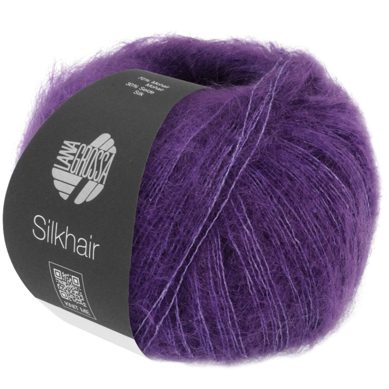 Lana Grossa Silkhair 193 Mørk violet