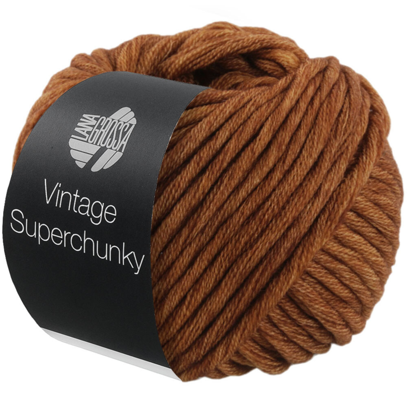 Lana Grossa Vintage Superchunky 509 Gyldenbrun