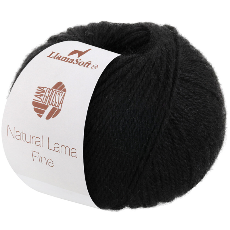 Lana Grossa Natural Lama Fine 108 Sort