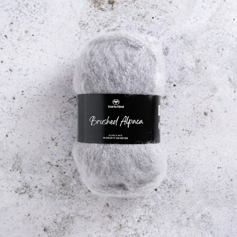 Svarta Fåret Brushed Alpaca 002 Ren Skifer