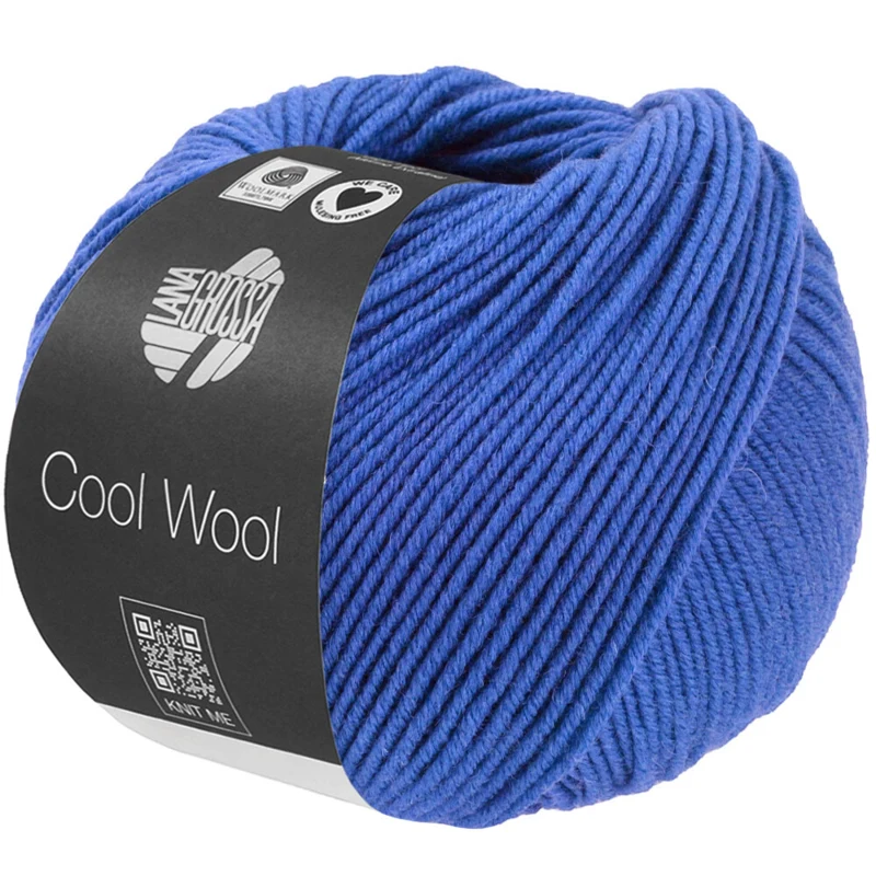 Lana Grossa Cool Wool Mélange 1503 Blå meleret