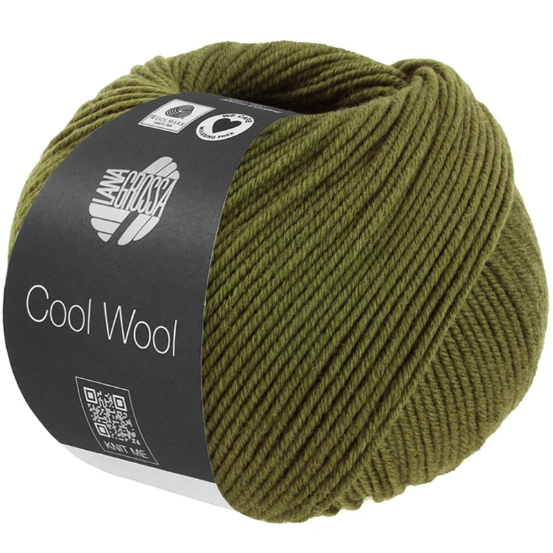 Lana Grossa Cool Wool Mélange 1506 Oliven meleret