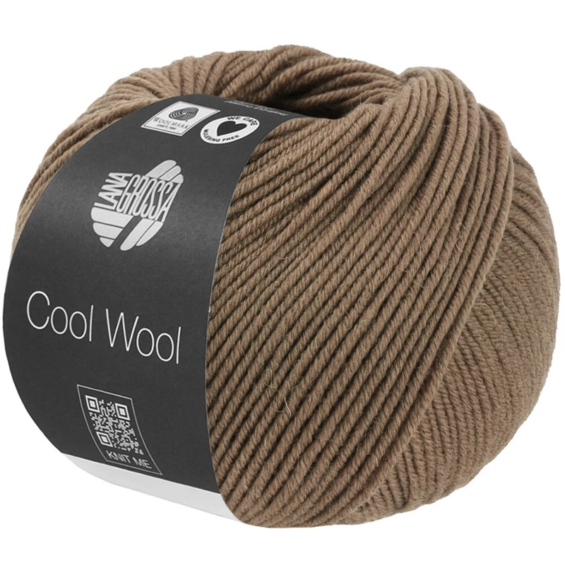 Lana Grossa Cool Wool Mélange 1508 Taupe meleret