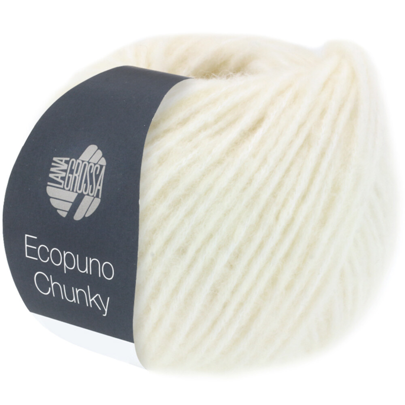 Ecopuno Chunky 111 Råhvid