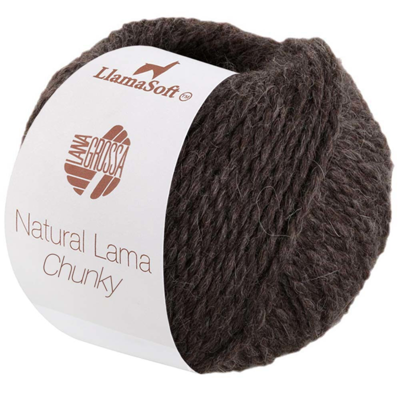 Natural Lama Chunky 15 Sortbrun