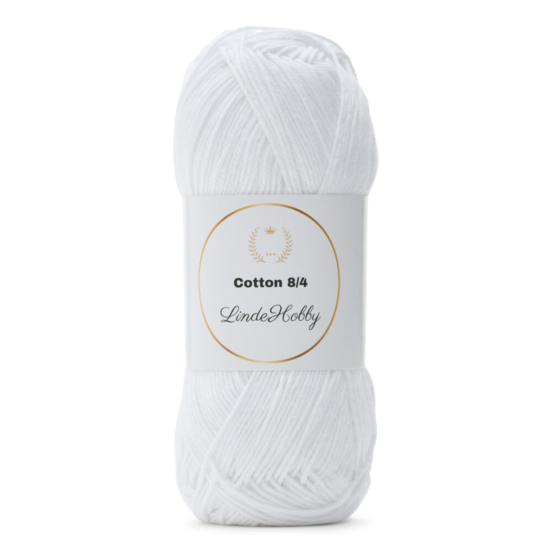 LindeHobby Cotton 8/4 019 Bianco