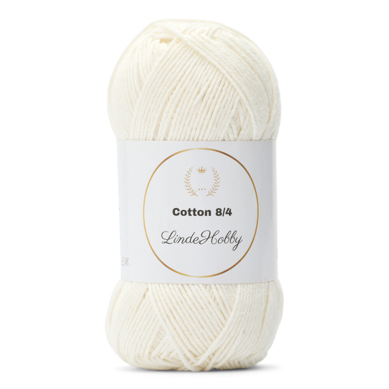 LindeHobby Cotton 8/4 020 Milk Sbiancato