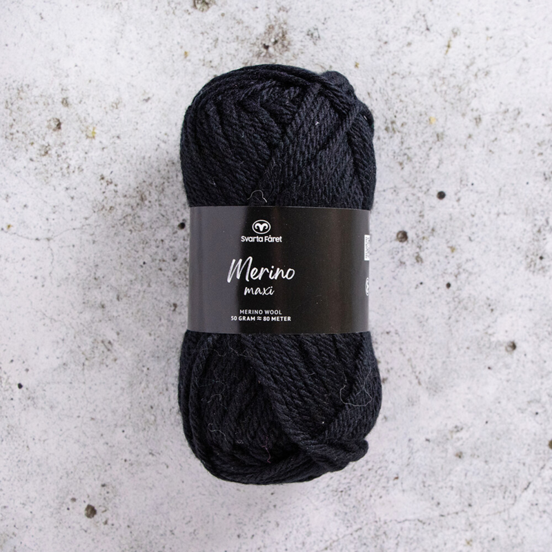 Svarta Fåret Merino Maxi 01 Dybsort