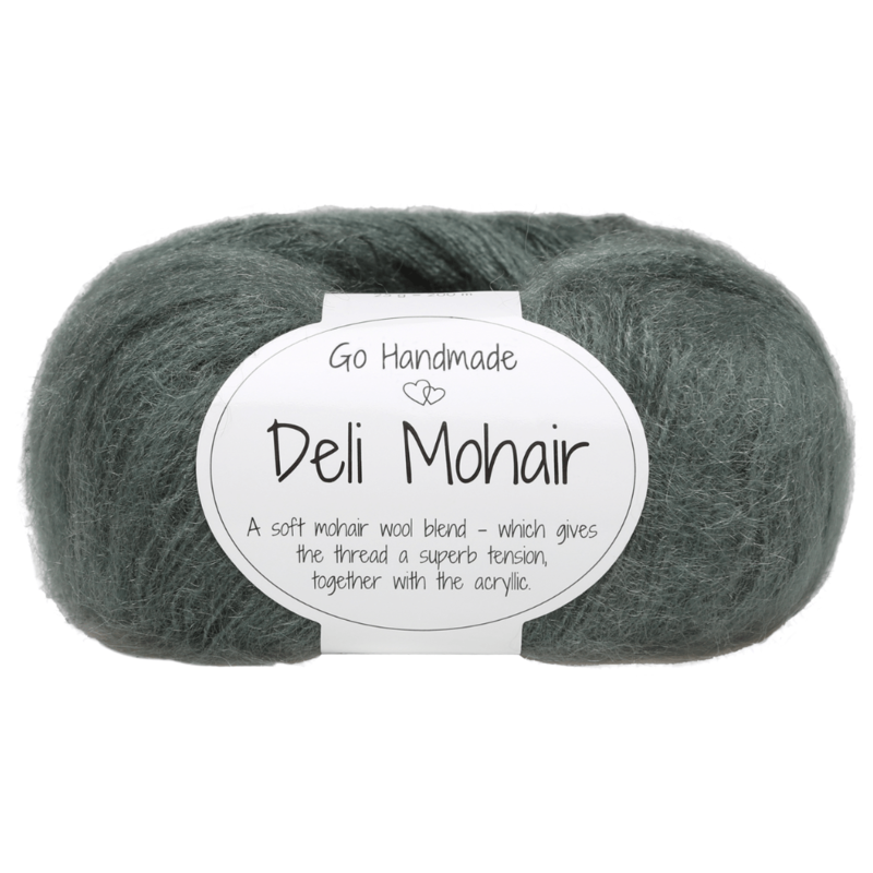 Go Handmade Deli Mohair 87 Let grøn