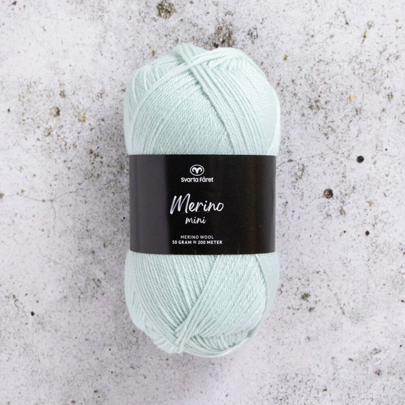 Svarta Fåret Merino Mini 08 Strejf af mint