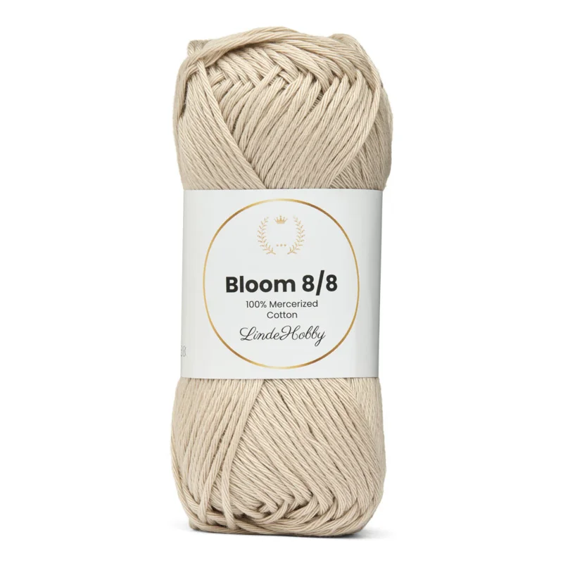 LindeHobby Bloom 8/8 Mercerized Cotton 39 Perlegrå