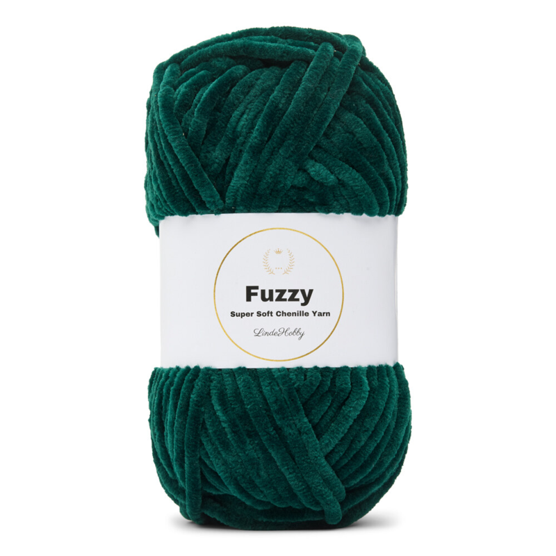 LindeHobby Fuzzy Chenille 46 Andegrøn