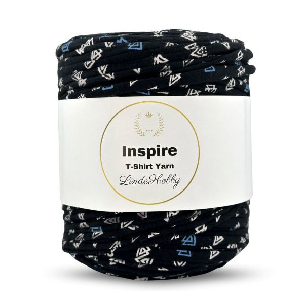 LindeHobby Inspire Print 23 Sort med trekanter