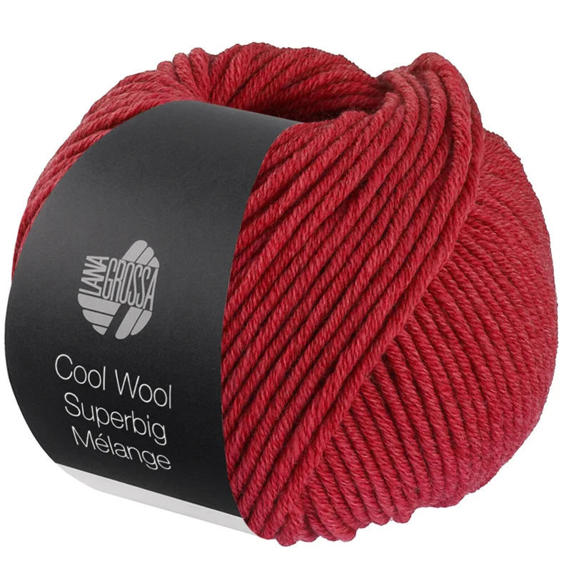 Lana Grossa Cool Wool Superbig 223 Kirsebærrød meleret