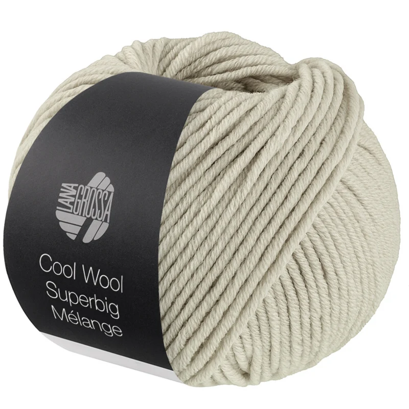 Lana Grossa Cool Wool Superbig 231 Lysegrå meleret