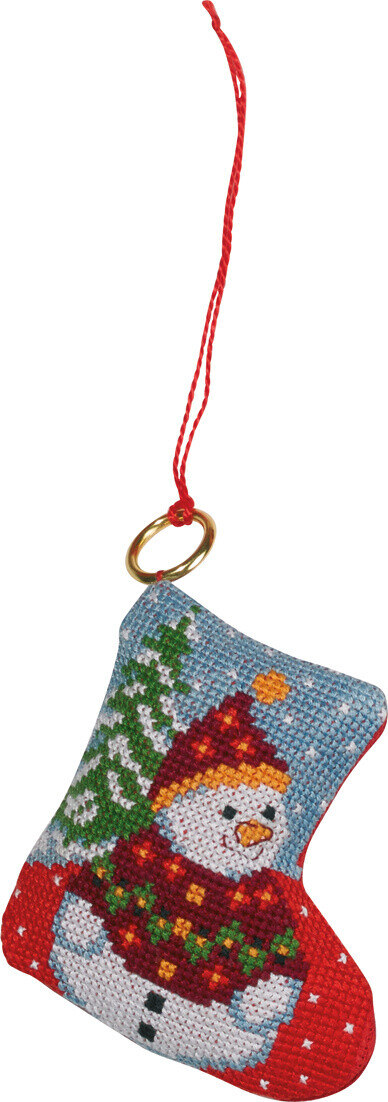 Broderikit Gran & snemand 7 x 8 cm