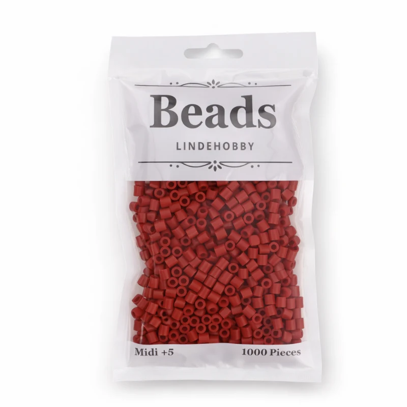 LindeHobby Beads 146 Blodrose rød
