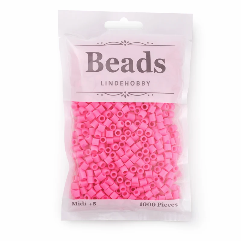 LindeHobby Beads 06 Hindbær pink