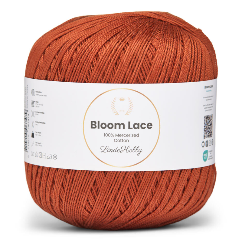 LindeHobby Bloom Lace Mercerized Cotton 36 Murstensfarvet