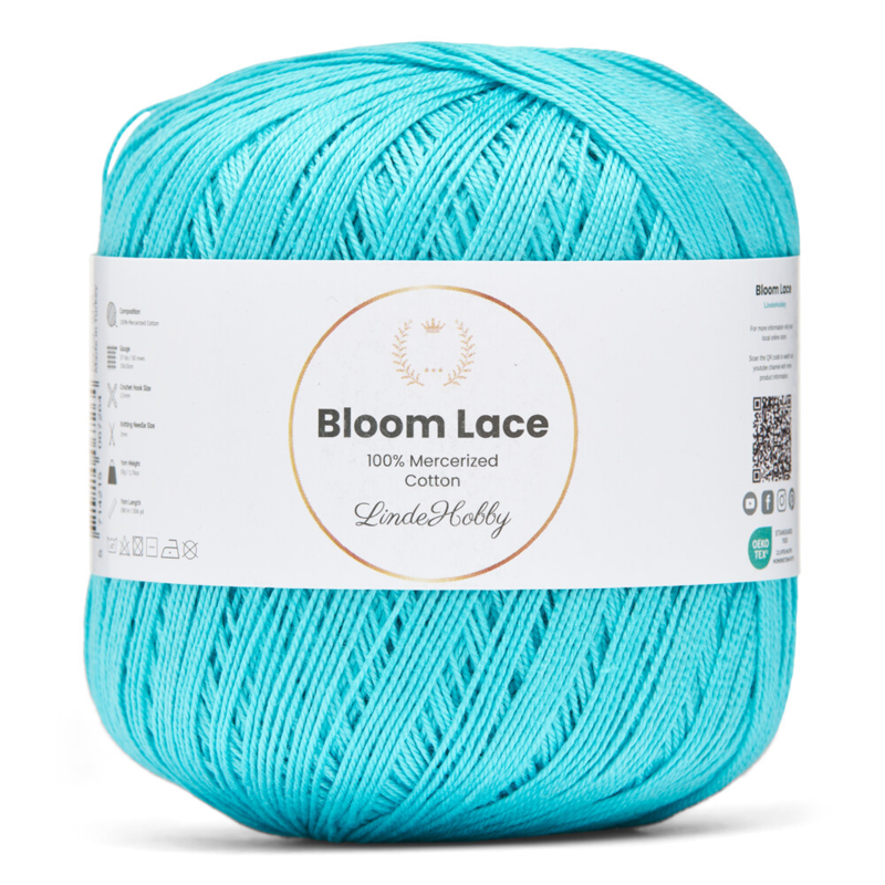 LindeHobby Bloom Lace Mercerized Cotton 15 Turkis