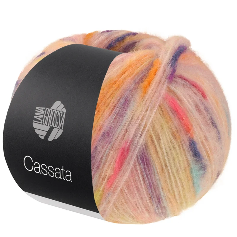 Lana Grossa Cassata 13 Pastelrosa/gul/orange/blå/mint/lilla