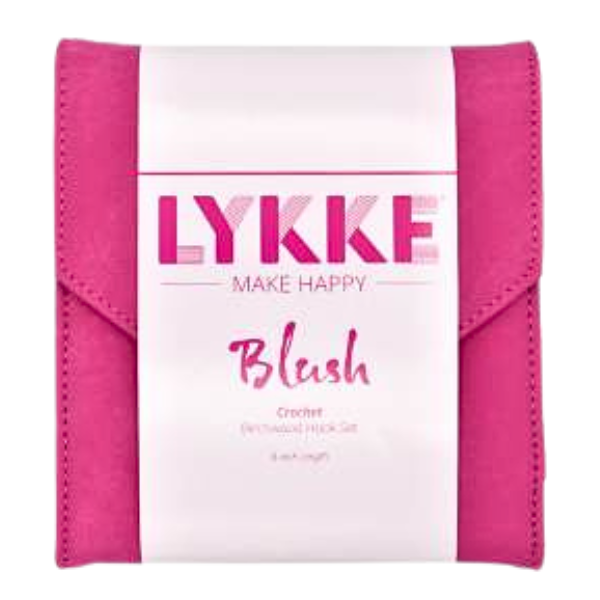LYKKE Hæklenålesæt Blush, Fuchsia, 15 cm