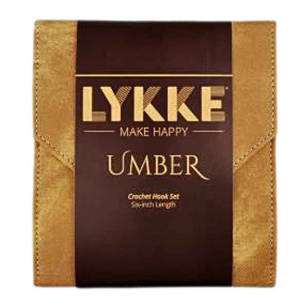 LYKKE Hæklenålesæt Umber, Tan, 15 cm