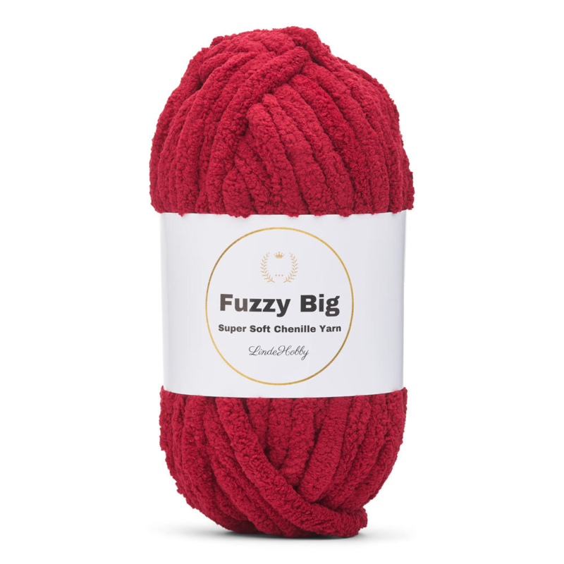 LindeHobby Fuzzy Chenille BIG 12 Bourgogne