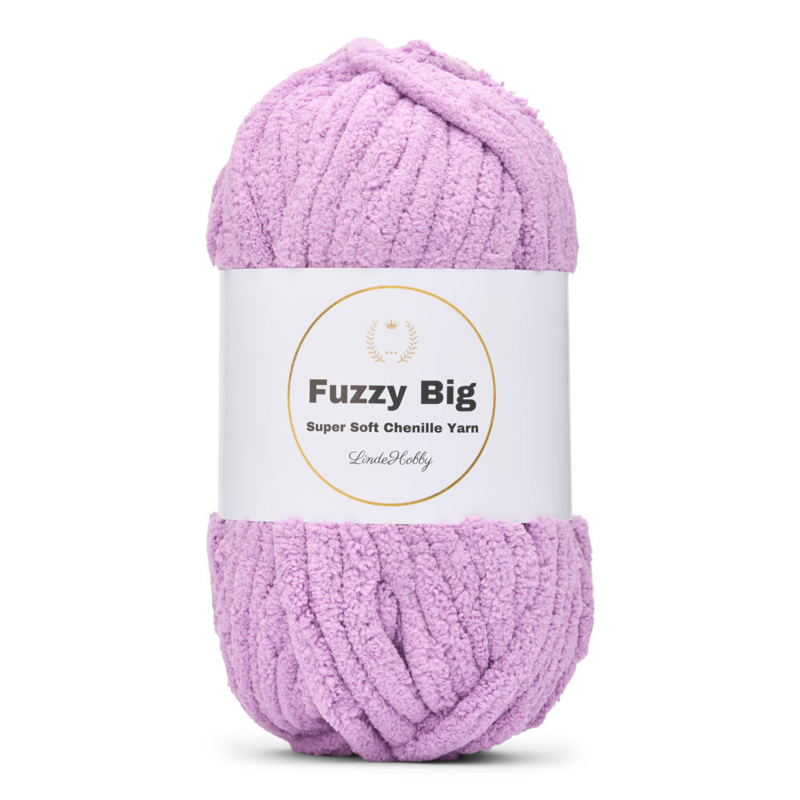LindeHobby Fuzzy Chenille BIG 41 Lilla (lys)