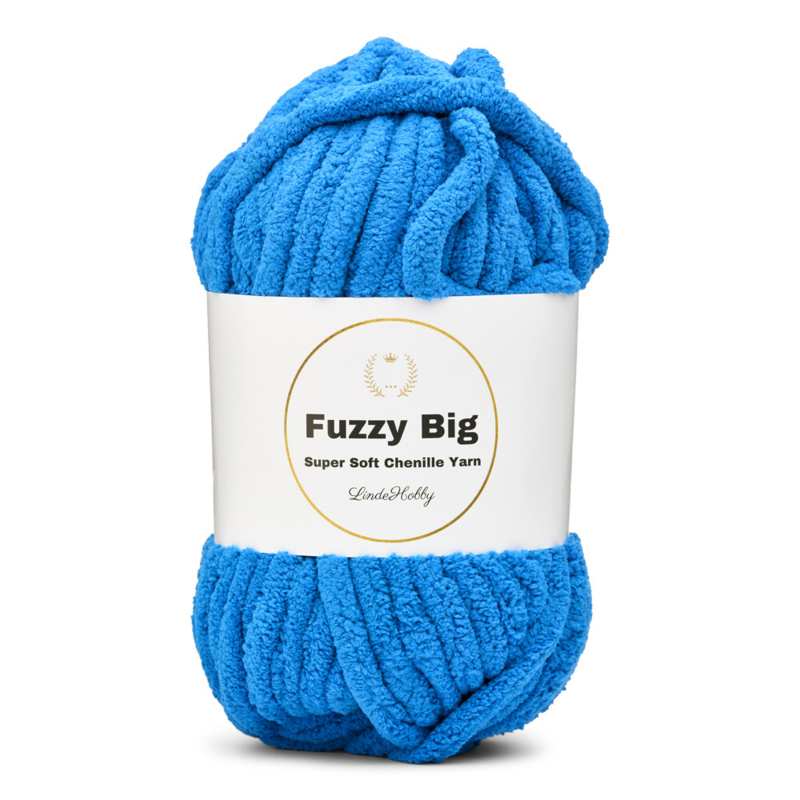 LindeHobby Fuzzy Chenille BIG 30 Himmelblå