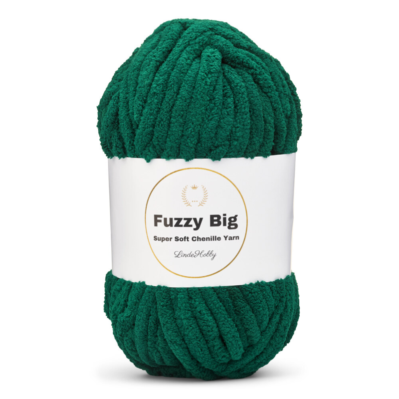 LindeHobby Fuzzy Chenille BIG 46 Andegrøn