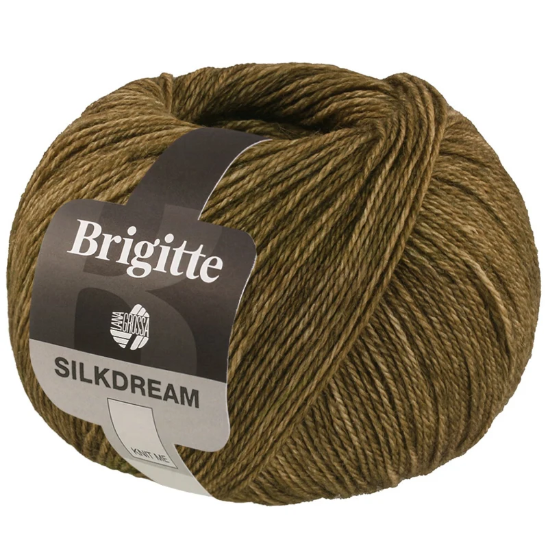 Lana Grossa Brigitte Silkdream 18 Mørk oliven