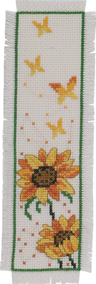 Broderikit Solsikker 7 x 22 cm