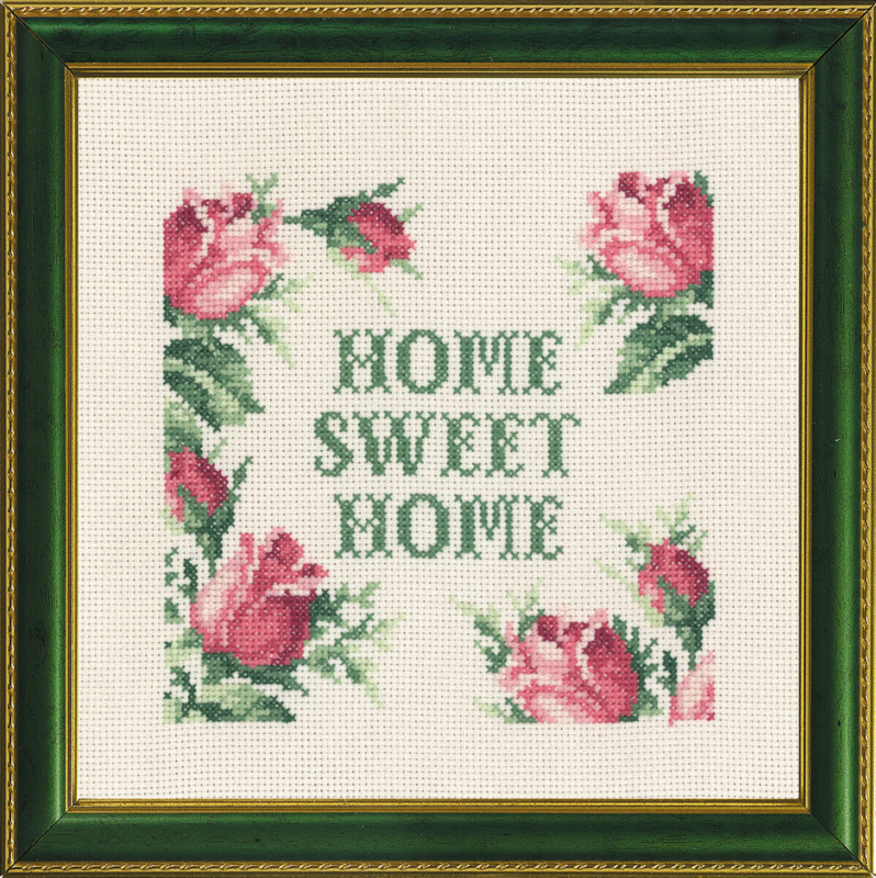 Broderikit Home sweet home 5420/01 20x20 cm