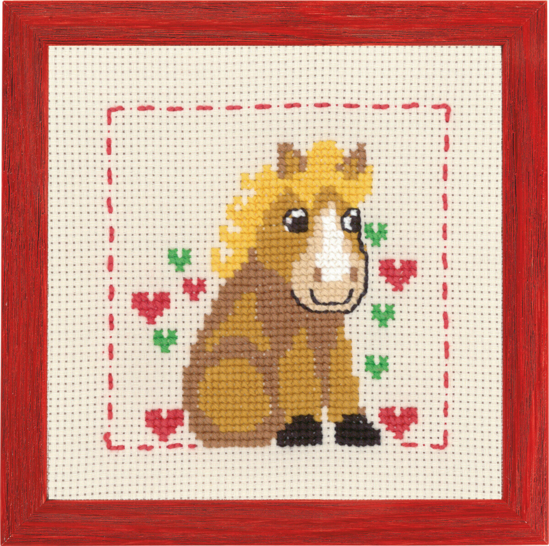 Broderikit MFK Hest R/5387 19 x 19 cm