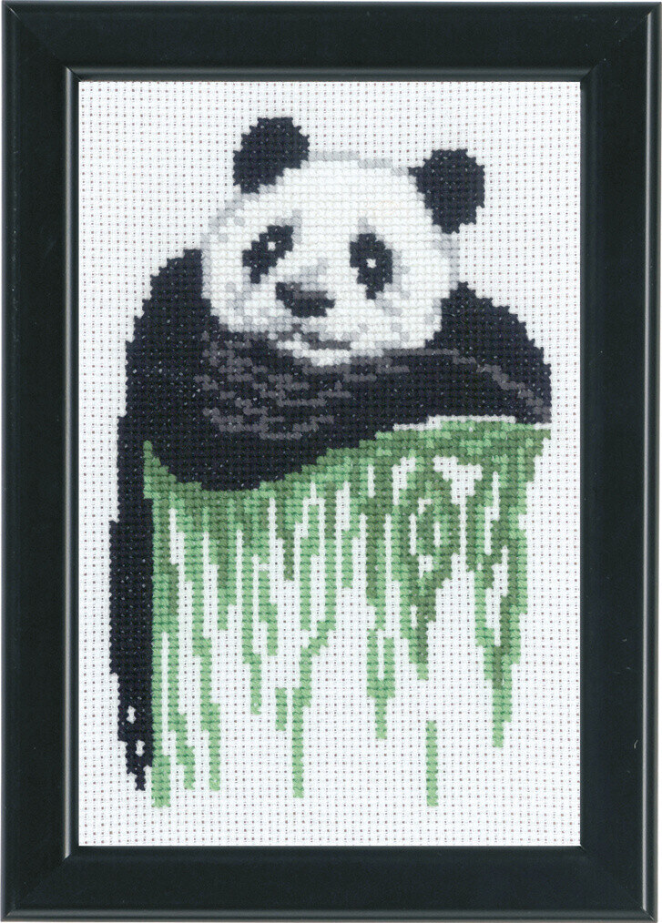 Broderikit Panda 14 x 19 cm
