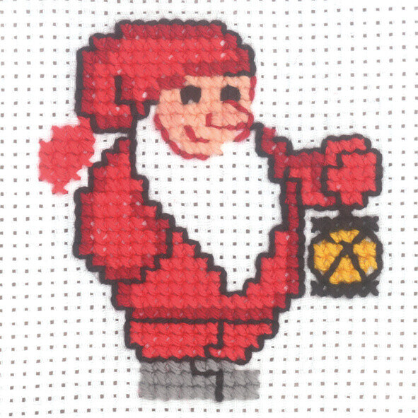 Broderikit Nisse m/lygte 10 x 10 cm