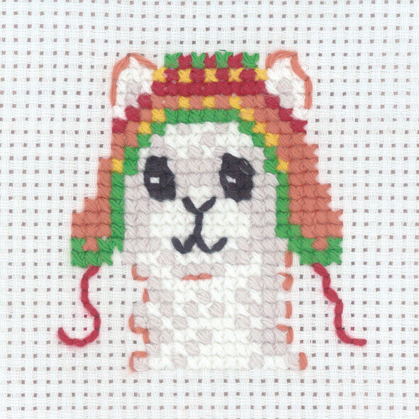 Broderikit Alpaca 8 x 8 cm