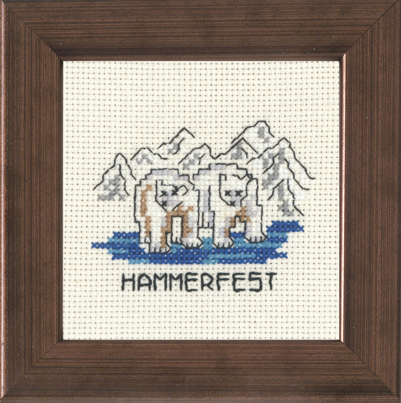 Broderikit Hammerfest 10 x 10 cm R5370