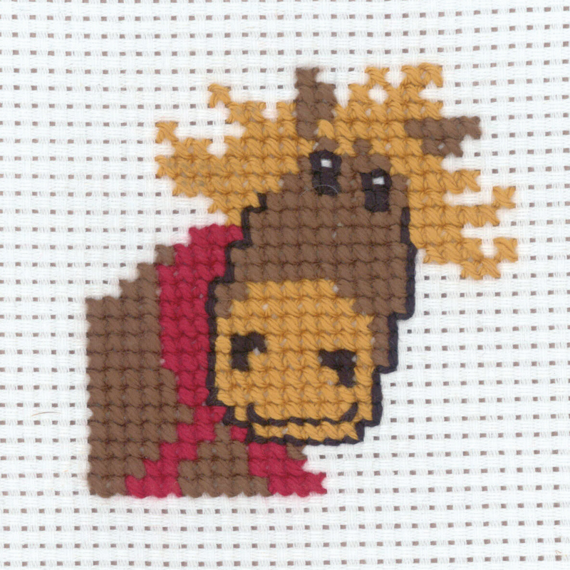 Broderikit Hest 8 x 8 cm
