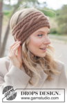 261-51 Toffee Twist Headband by DROPS Design