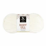 Gjestal Baby Ull 0010 Hvid