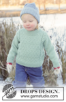 50-16 Chilly Charm Sweater by DROPS Design