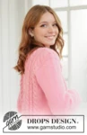 267-13 Pink Marshmallow Sweater by DROPS Design