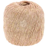 Lana Grossa Brillino 19 Støvet rosa/Guld