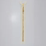 YKK Fast Lynlås, Messing, 4 mm 841 Ecru