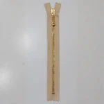 YKK Fast Lynlås, Messing, 4 mm 572 Sand