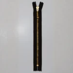 YKK Fast Lynlås, Messing, 4 mm 570 Brun