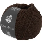 Lana Grossa Cool Merino 44 Mørk gråbrun